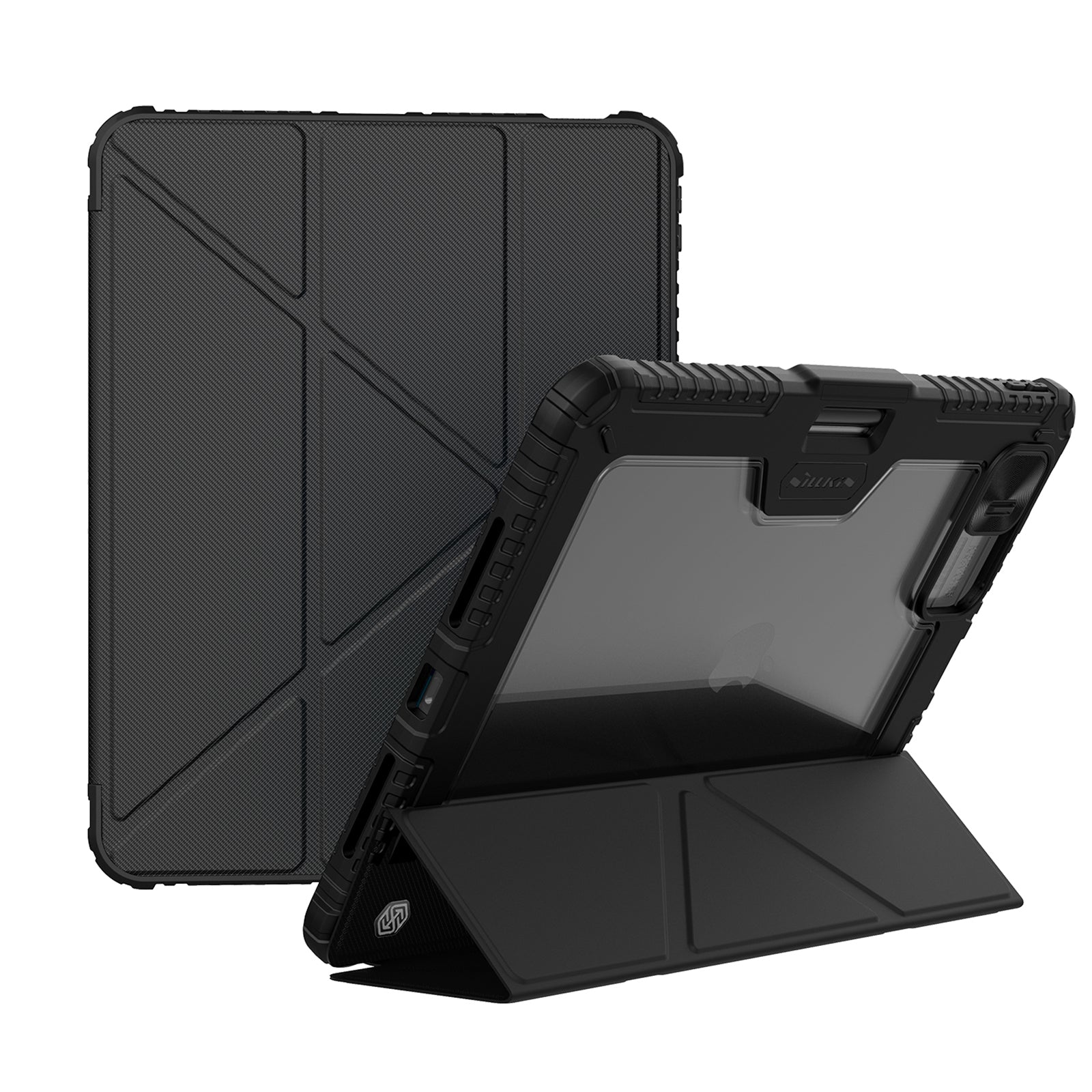 NILLKIN Bumper Leather Case Pro for iPad Pro 11 (2024) Tablet Cover Anti-Fall Auto Wake / Sleep Case NILLKIN Bumper Leather Case Pro for iPad Pro 11 (2024) Tablet Cover Anti-Fall Auto Wake / Sleep Case